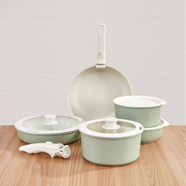 Essenttiel™ Cookware Set - Mint Green