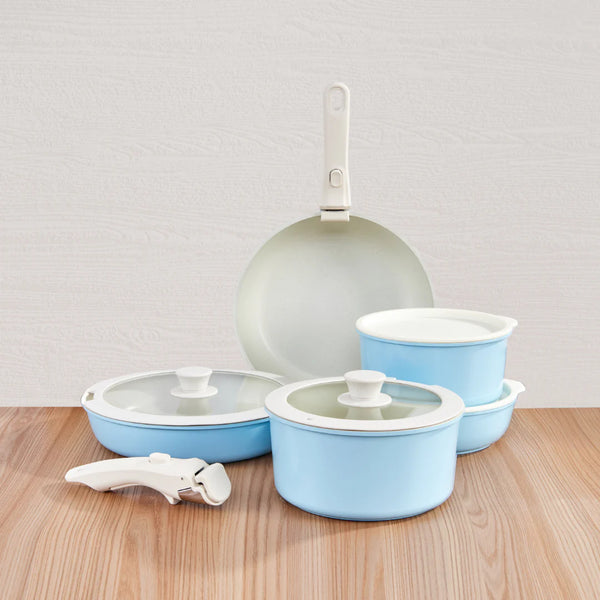 Essenttiel™ Cookware Set - Sky Blue