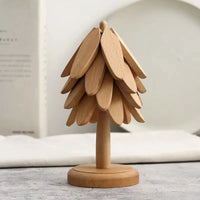 Essenttiel™ Tree-Shaped Wooden Trivet Set
