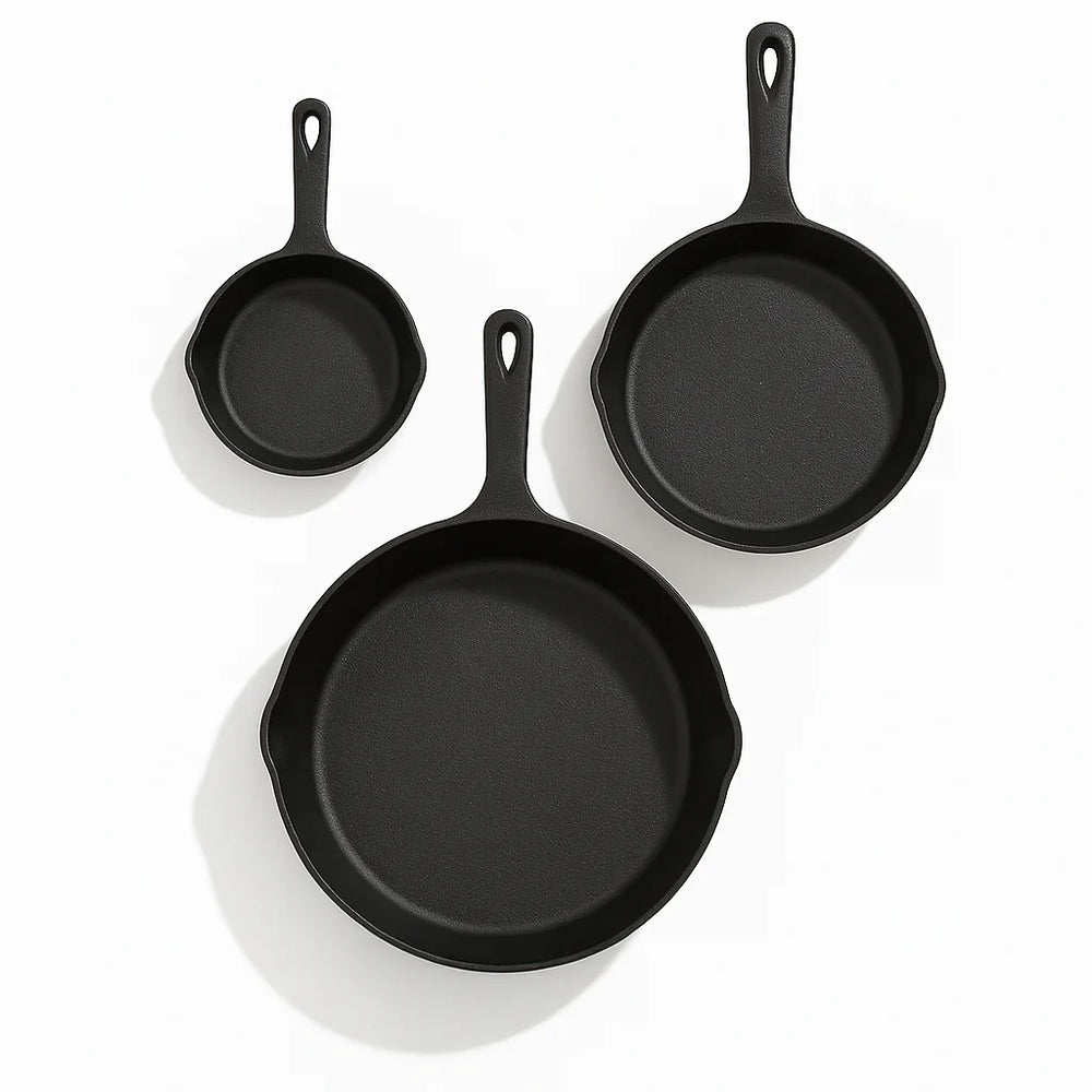 Essenttiel™ Cast Iron Skillet Set (3 Pieces)