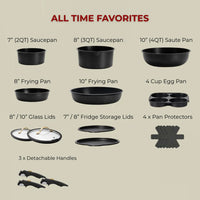 Essenttiel™ Cookware Set - Golden Touch