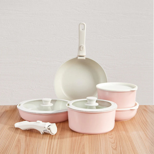 Essenttiel™ Cookware Set - Blush Pink